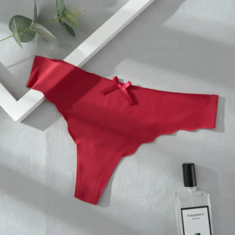 INTIMO SECRETS Seamless Thongs – Sexy Low-Waist G-String Underwear for Women