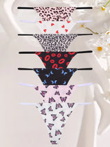 INTIMO SECRETS 7-Pack Seamless Low-Waist Thong Panties for Women