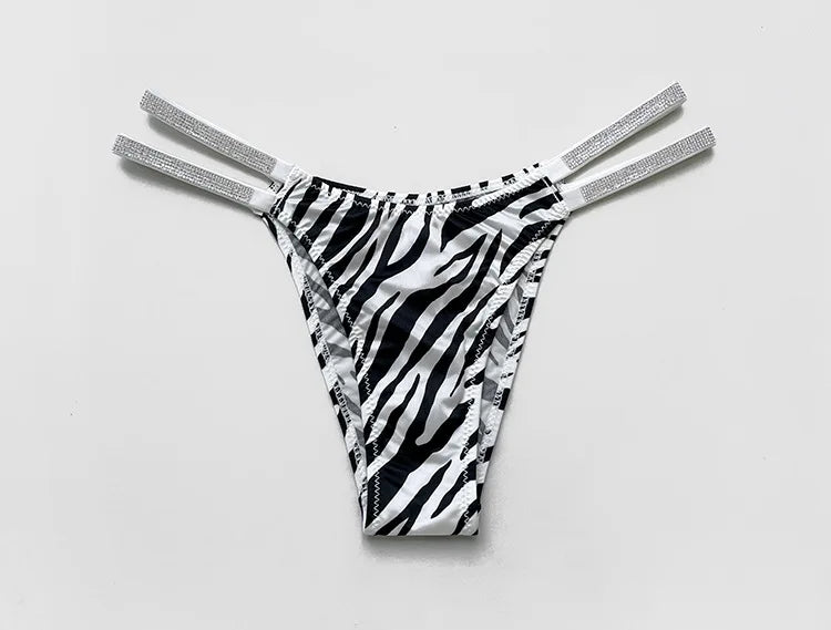 INTIMO SECRETS Rhinestone Thongs – Sexy Low-Waist G-String Underwear for Women S-XL