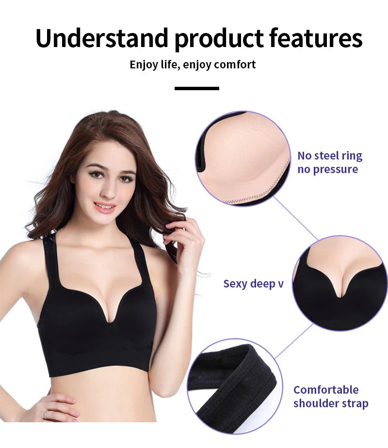 INTIMO SECRETS Wireless Sports Bra – Comfortable Gym & Running Top