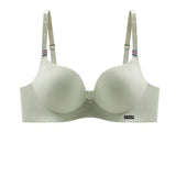 INTIMO SECRETS English Ice Silk Bra Set – Thick Cup, Wire-Free, Gathered Lingerie