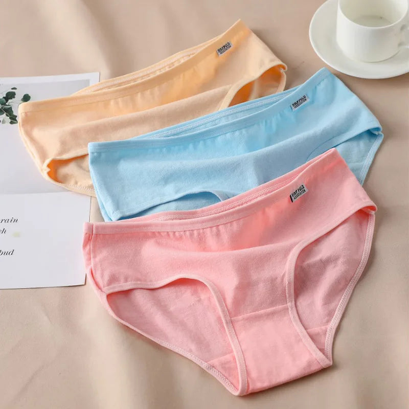 7Pcs/Lot Cotton Panties for Women Plus Size Underwear Comfortable Briefs Girls Female Underpants Sexy Lingeries Intimates M-4XL