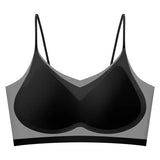 INTIMO SECRETS Ultra-Thin Seamless Padded Bra – Ice Silk, Push-Up, Small Chest