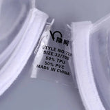 INTIMO SECRETS Women’s Transparent Push-Up Bra – Backless Invisible Bralette with Clear Straps