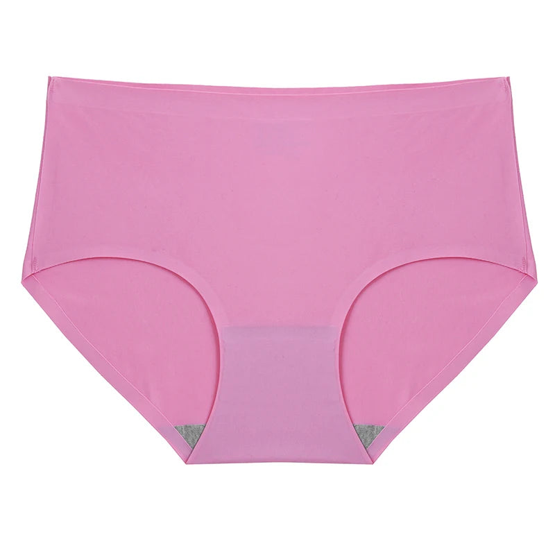 INTIMO SECRETS Plus Size Women’s Panties – Breathable Silk Satin 4PCS