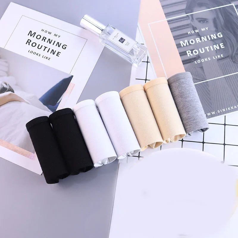 7Pcs/Lot Cotton Panties for Women Plus Size Underwear Comfortable Briefs Girls Female Underpants Sexy Lingeries Intimates M-4XL