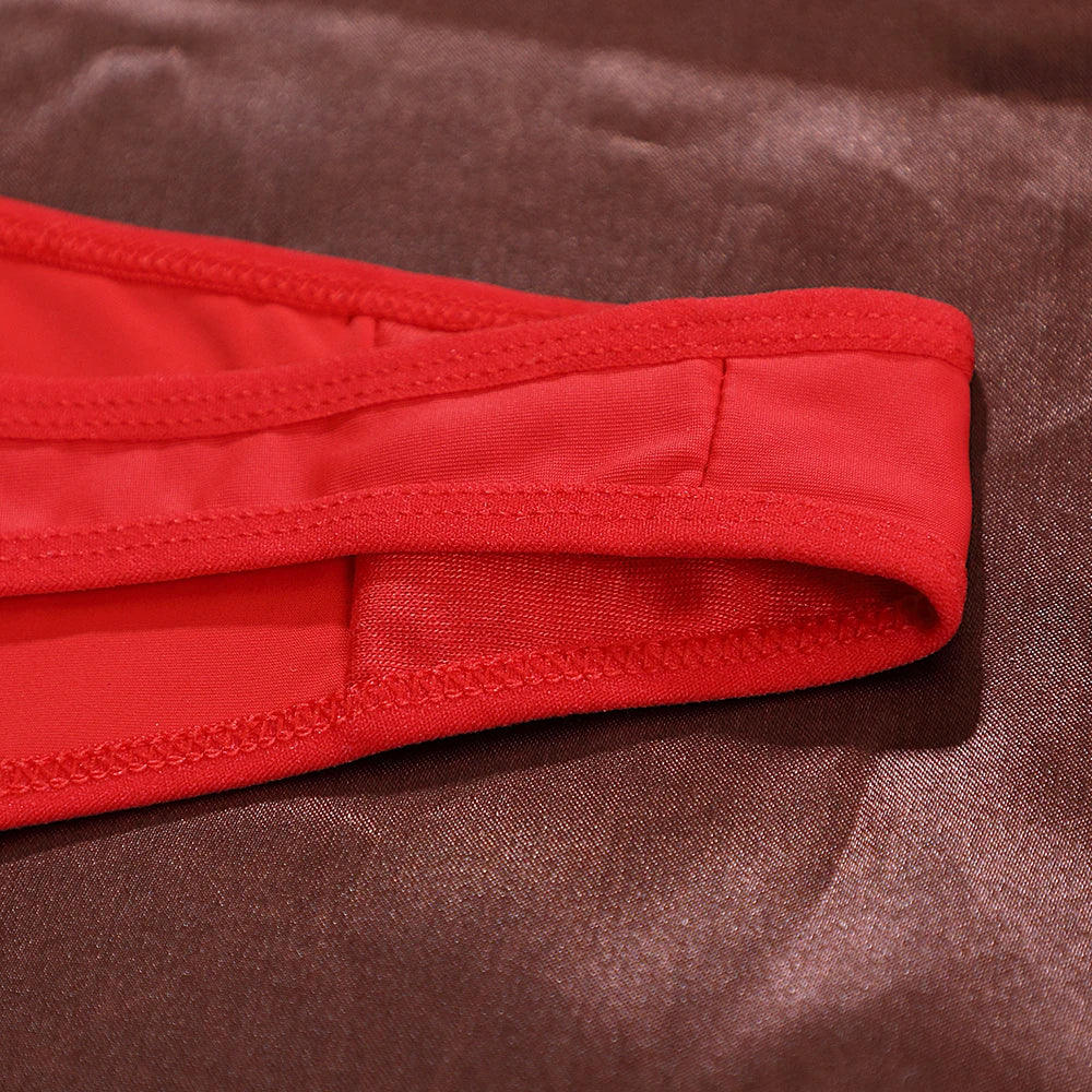 INTIMO SECRETS Sexy Heart Decor G-String - Elegant Lace Mesh Lingerie