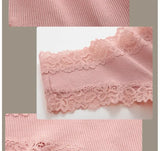 INTIMO SECRETS Women’s Low-Waist Seamless Lace Cotton Panties – Breathable Bikini Underwear