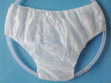 18Pcs/Set Travel Portable Disposable Non Woven Paper Briefs Panties Underwear White Regular Emergency Underpants for Women Men