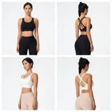 INTIMO SECRETS Women’s Seamless Sports Bra – Fixed Cup, Sweat-Absorbing Workout Top