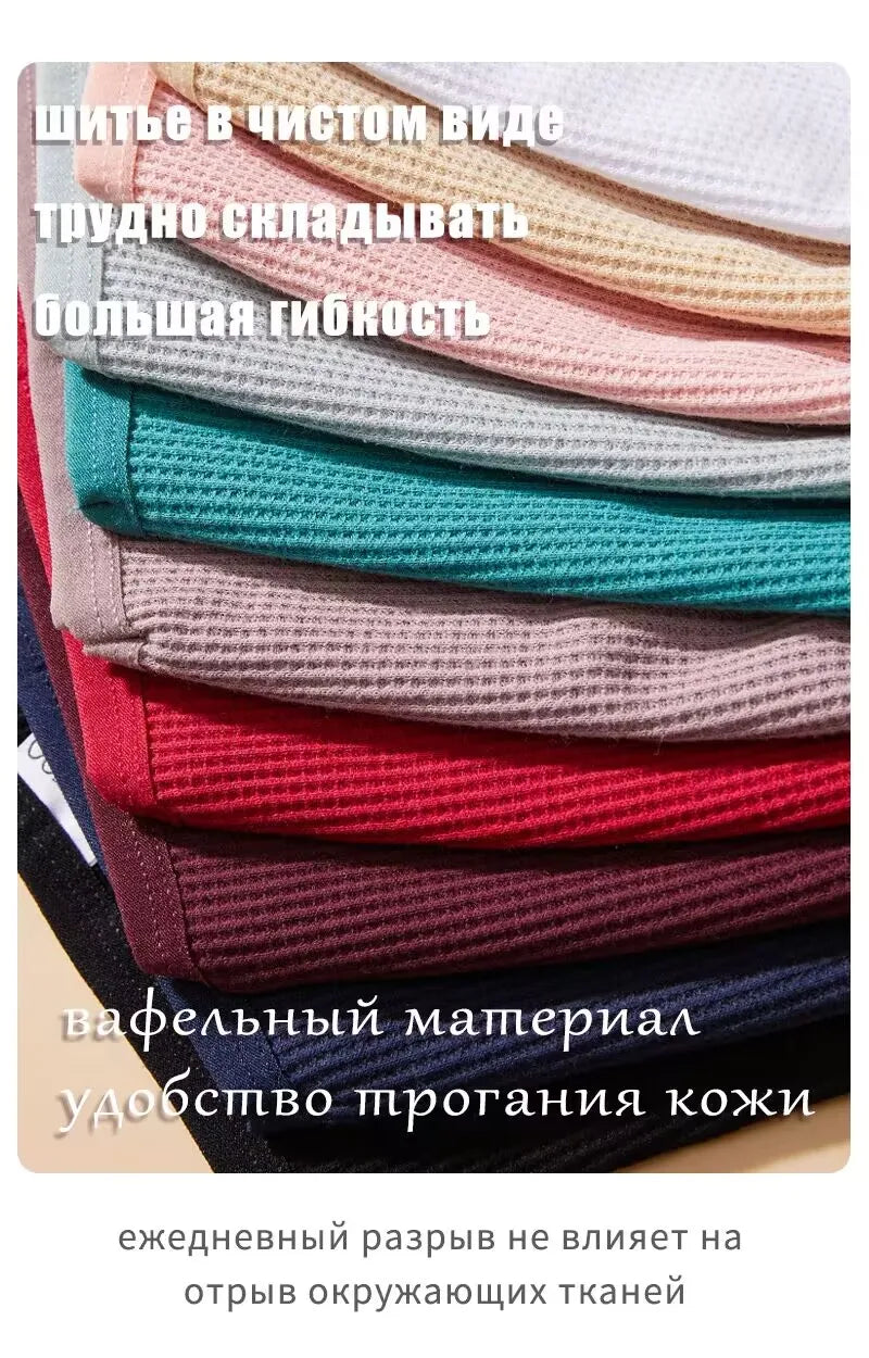 3PCS/Set Brazilian Underwear Women Panties Waffle Cotton Panties FINETOO Female Underwear Briefs Intimates Women Lingerie S-XL