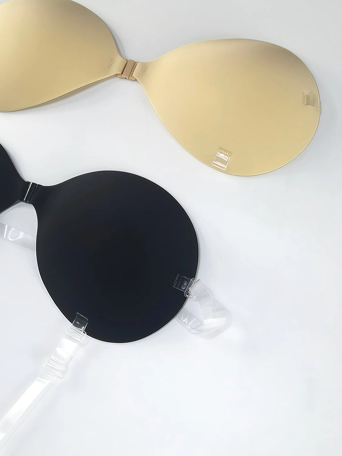 INTIMO SECRETS Push-Up Invisible Stick-On Bra – Strapless Seamless Lingerie & Underwear Accessory for Women