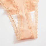 INTIMO SECRETS 3PCS Dot Print Thongs – Seamless Low-Waist Lace G-String Underwear for Women