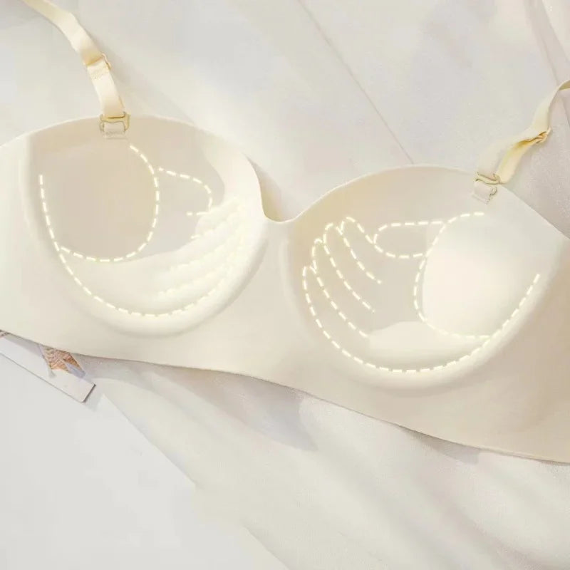 INTIMO SECRETS Strapless Push-Up Bra – Seamless, Wireless, 3/4 Cup