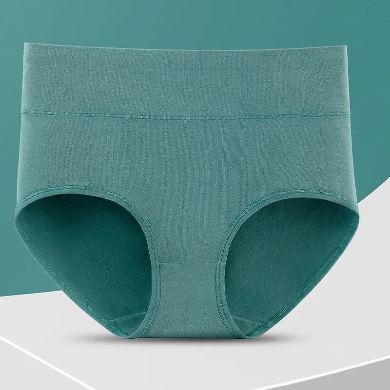 INTIMO SECRETS 4PCS High Waist Cotton Panties – Plus Size Women L-5XL