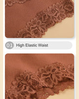 INTIMO SECRETS 3PCS Lace Cotton Thongs – Sexy Low-Rise Seamless G-String Underwear for Women S-XL