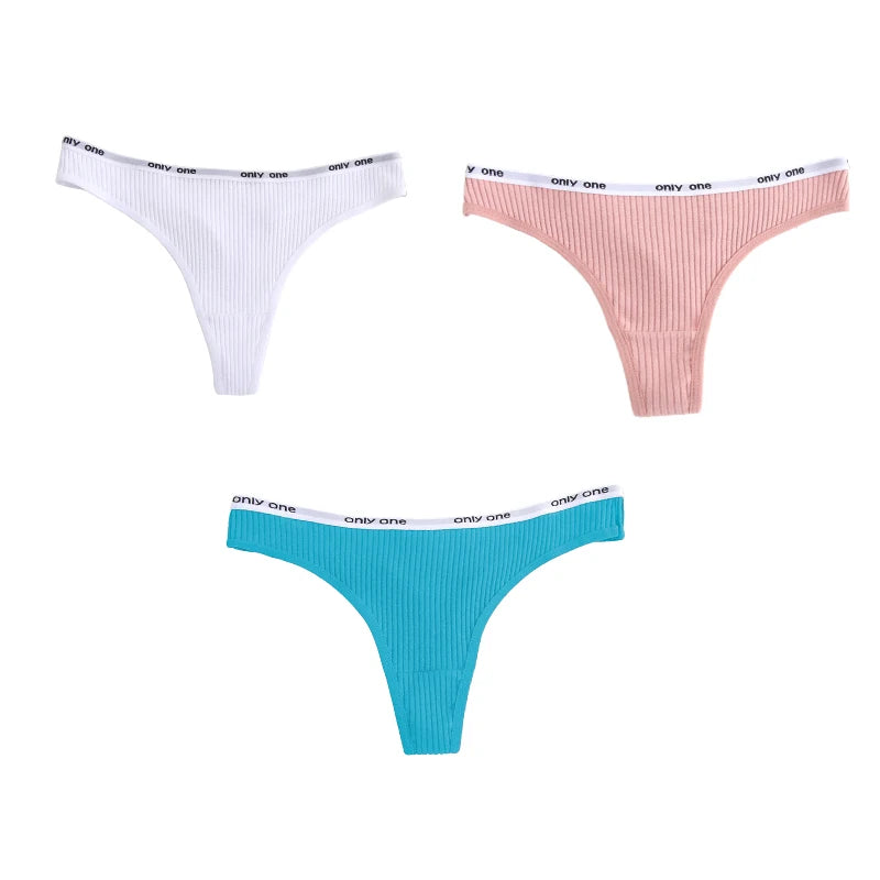 INTIMO SECRETS Cotton Soft Thong – Seamless Low-Rise Underwear for Women