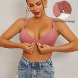 INTIMO SECRETS Front Buckle Shaper Bra - Smoothing Wide Band Plus Size