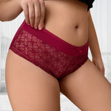 INTIMO SECRETS Plus-Size Mid-Waist Floral Panties 1XL-4XL