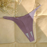 INTIMO SECRETS Ruffles Seamless Thong – Invisible T-Back Underwear for Women