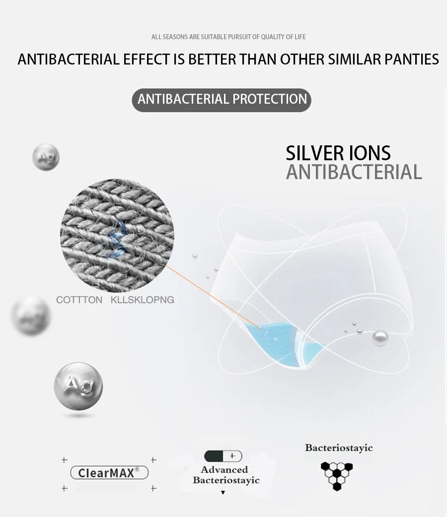 INTIMO SECRETS 3PCS Cotton Lace Panties – Plus Size Women’s Mid-Waist Lingerie