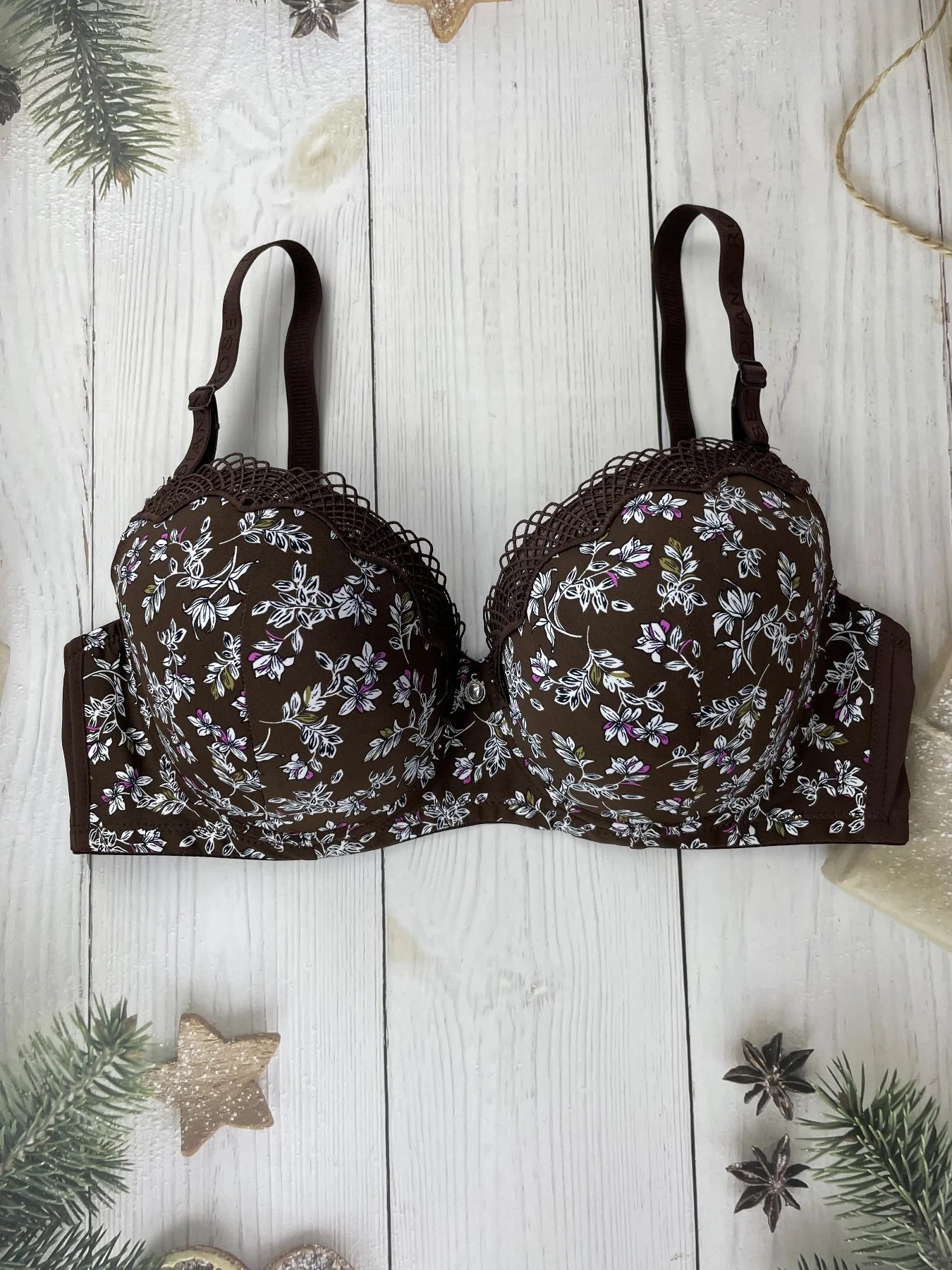 INTIMO SECRETS Diana Rose Underwire Bra – C/D/E Cup, Anti-Sag