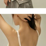 Women Wireless Bra Deep V Hollow Out Underwear Female Seamless Bras Ladies Comfortable 3/4 Cup Brassiere Girls Soft Lingerie New