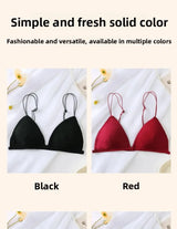 Summer Hit Low Cut Backless Pure Cotton Wrap Chest Bra Women's Sexy Interest Triangle Cup Strapless Underwear Intimate Apparel