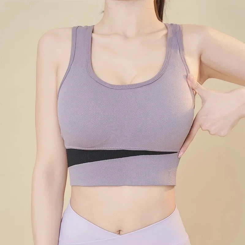INTIMO SECRETS Women’s High-Impact Sports Bra – Large Size Wire-Free Yoga & Running Top