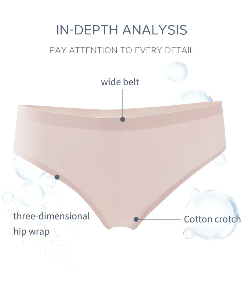 INTIMO SECRETS Ice Silk Seamless Thong – Low-Rise G-String Underwear for Women XXL