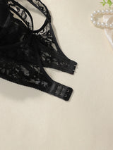 INTIMO SECRETS Embroidered Lace Plus Size Bra – Steel Rim Push-Up Vest Style