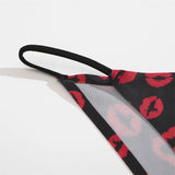 4Pcs/Set Graphic Print Briefs Women Seamless Ultra-thin Panties Sexy Low Waist Leopard Love Underwear Girls Breathable Lingerie