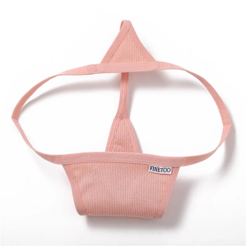 INTIMO SECRETS Cotton Thong – Seamless Low-Waist G-String Underwear for Women