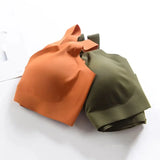 INTIMO SECRETS Detachable Pad Seamless Ice Silk Bra – Wireless, Breathable, Push-Up, Yoga Vest