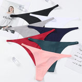 INTIMO SECRETS Women’s Ice Silk Seamless Thong – Invisible Sexy G-String for Sports & Daily Wear