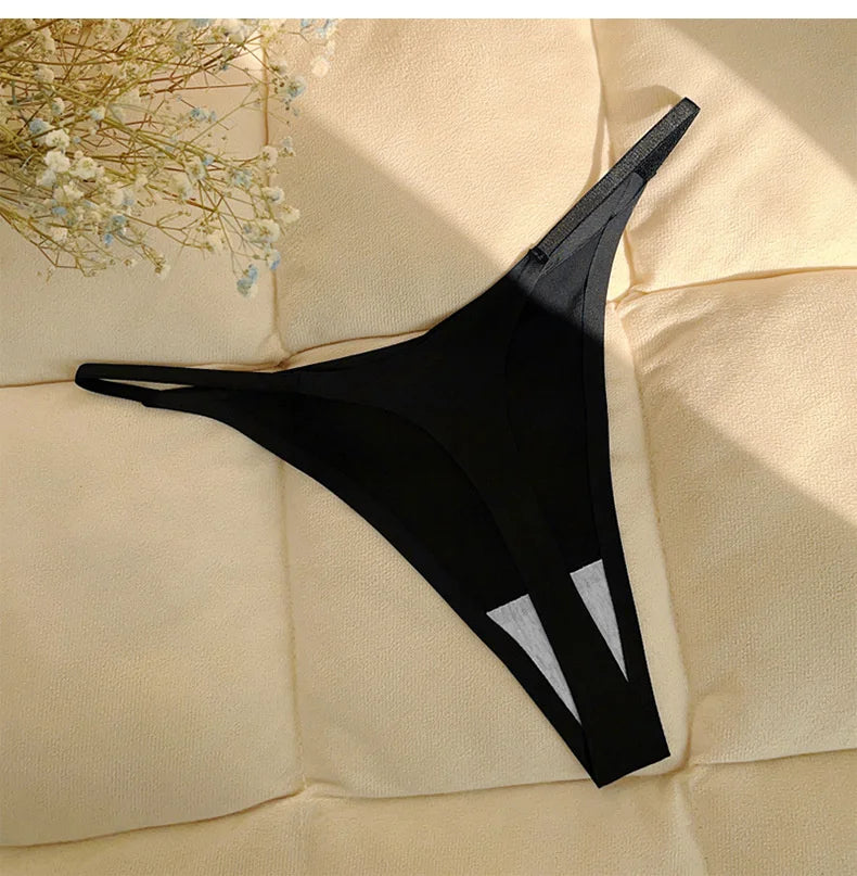 INTIMO SECRETS Ruffles Seamless Thong – Invisible T-Back Underwear for Women