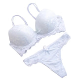 INTIMO SECRETS 2024 Floral Lace Push-Up Bra & Panties Set for Women