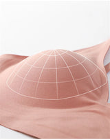 INTIMO SECRETS One-Piece Seamless Wireless Push-Up Bra Deep V Padded Bralette