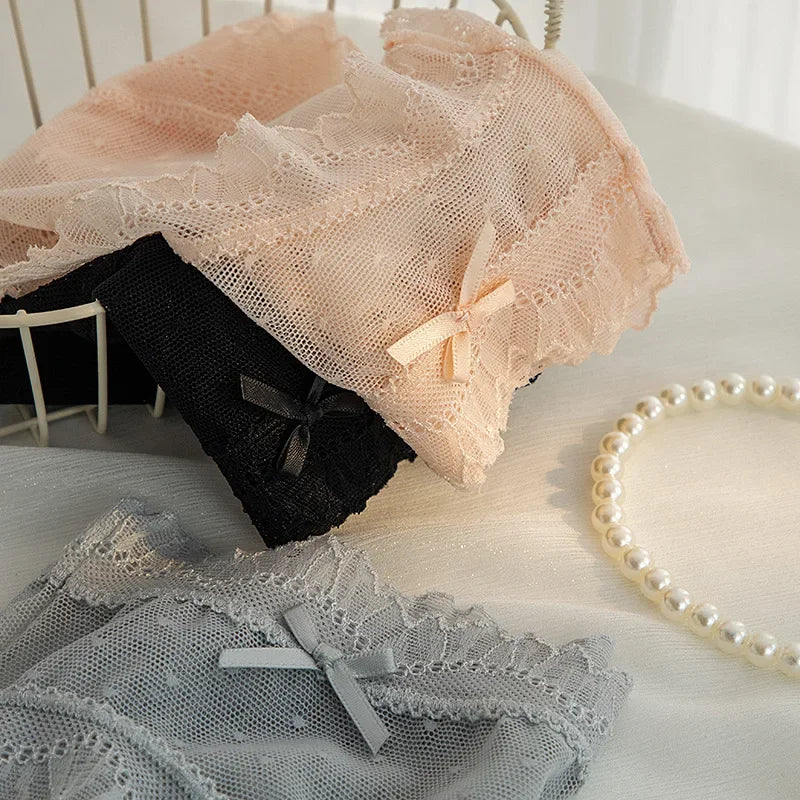 INTIMO SECRETS Women’s L-XL Sexy Lace Low-Waist Seamless Panties