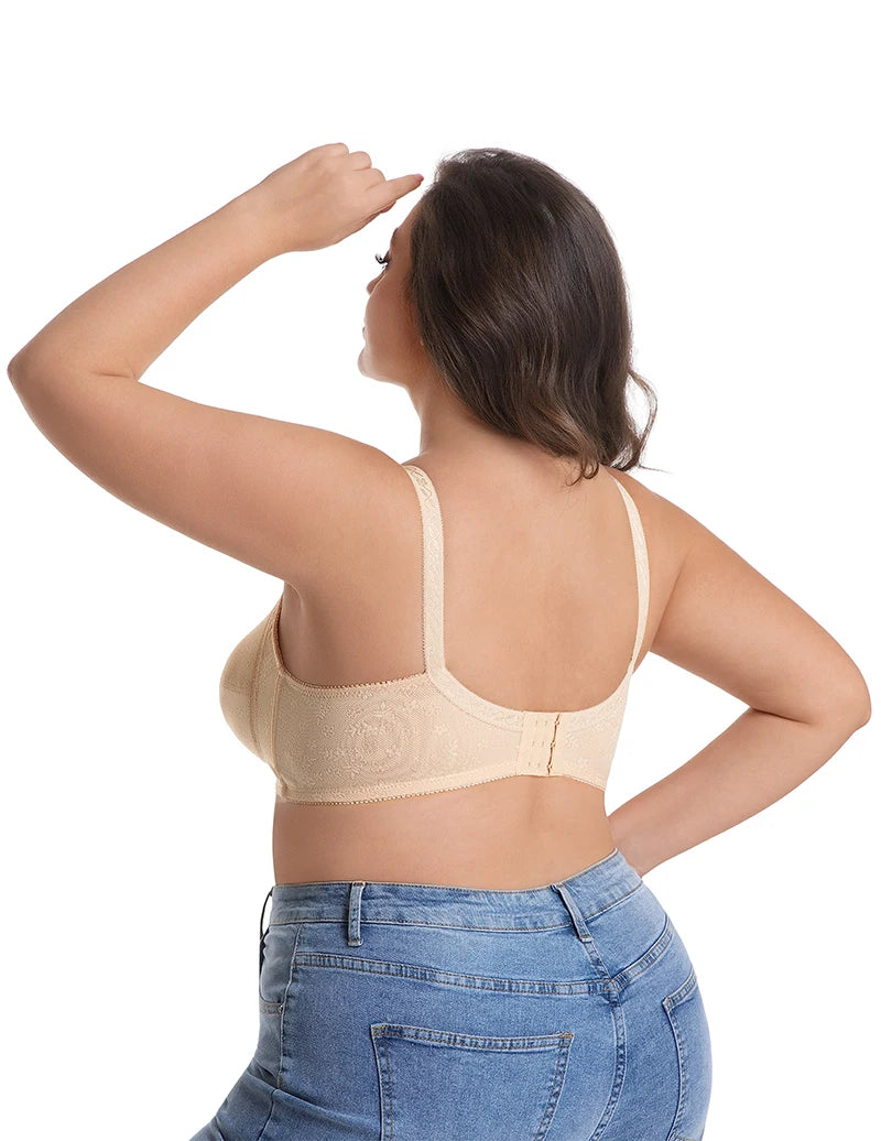 INTIMO SECRETS Plus Size Wireless Full-Coverage Bra – Soft & Breathable