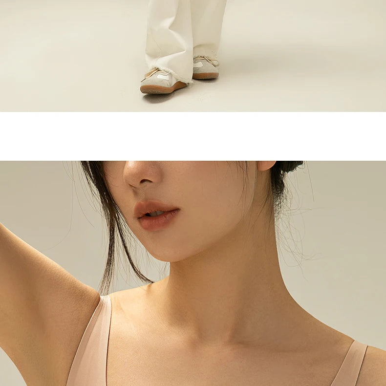 Wireless Deep V Seamless Bra for Women – Soft 3/4 Cup Hollow Out Comfort Lingerie