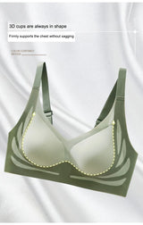 INTIMO SECRETS Plus Size Super Gather Push-Up Bra – Soft Seamless Support