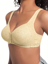 INTIMO SECRETS Wire-Free Front Closure Bra – Full Coverage for Women