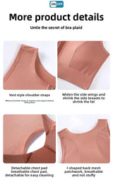 INTIMO SECRETS Women’s High-Impact Sports Bra – Zipper Yoga Vest