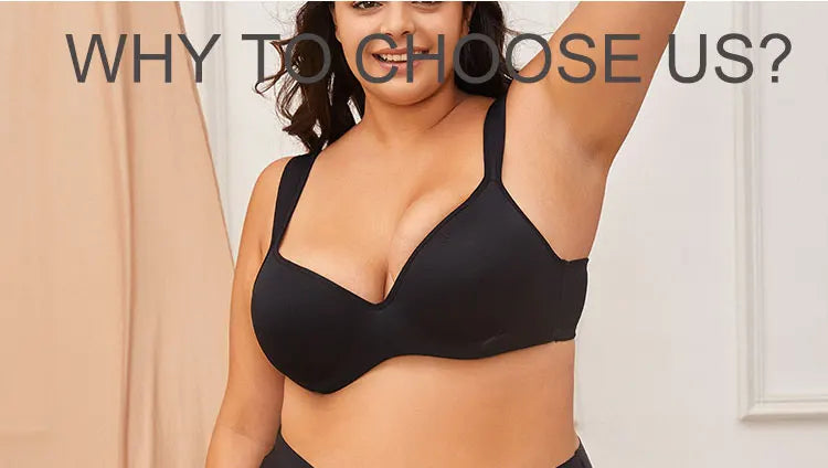 INTIMO SECRETS Plus Size Full Coverage Unlined Seamless Bra Wide Strap Wireless Push-Up