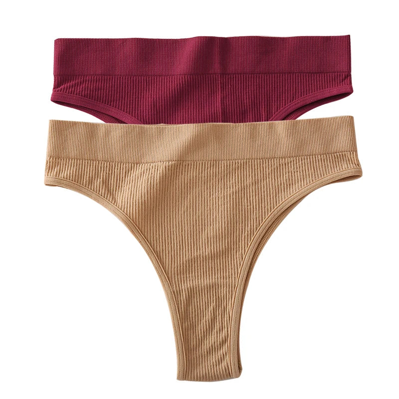 INTIMO SECRETS 2PCS Sexy Thongs – Seamless G-String Underwear for Women