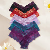 INTIMO SECRETS 5-Pack Plus-Size Floral Lace Panties – Sexy Women’s Briefs 1XL-4XL