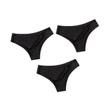 3Pcs/Set Seamless Panties Women Underwear Ice Silk Underpants Low Rise Female Solid Color Ultra-thin Sexy Lingerie