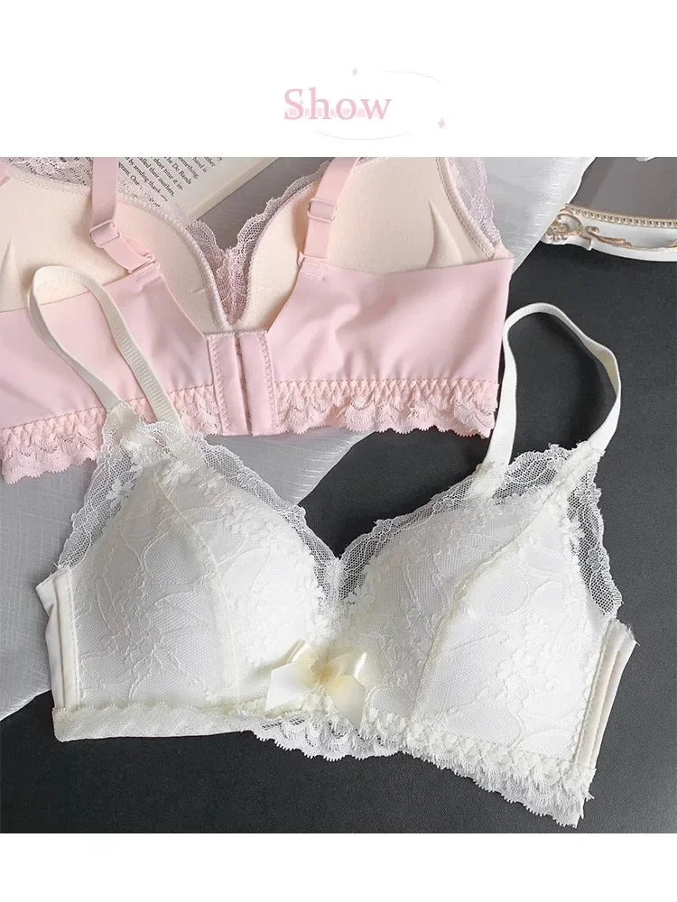 INTIMO SECRETS Japanese Push-Up Bra – Lace Enhancer Wire-Free Lift Bralette