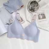 BH No Trace Top Women's Underwear No Steel Ring Pure Desire Comfortable Upper Support Sling Adjustable Beauty Back Bra for women